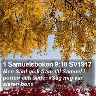 1 Samuelsboken 9:18 SV1917 Bible Verse Image