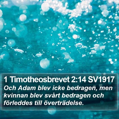 1 Timotheosbrevet 2:14 SV1917 Bible Verse Image
