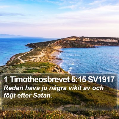 1 Timotheosbrevet 5:15 SV1917 Bible Verse Image