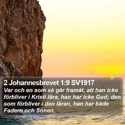 2 Johannesbrevet 1:9 SV1917 Bible Verse Image