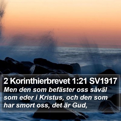 2 Korinthierbrevet 1:21 SV1917 Bible Verse Image