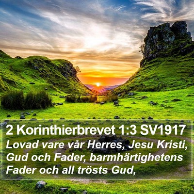 2 Korinthierbrevet 1:3 SV1917 Bible Verse Image