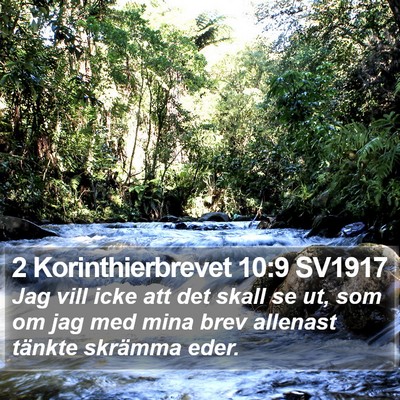 2 Korinthierbrevet 10:9 SV1917 Bible Verse Image
