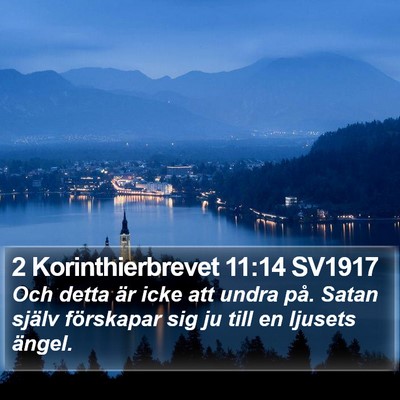 2 Korinthierbrevet 11:14 SV1917 Bible Verse Image