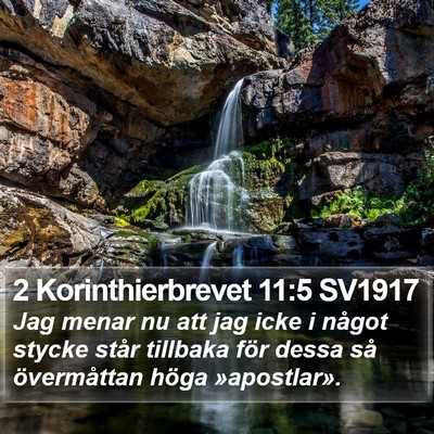 2 Korinthierbrevet 11:5 SV1917 Bible Verse Image