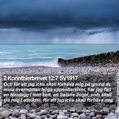 2 Korinthierbrevet 12:7 SV1917 Bible Verse Image