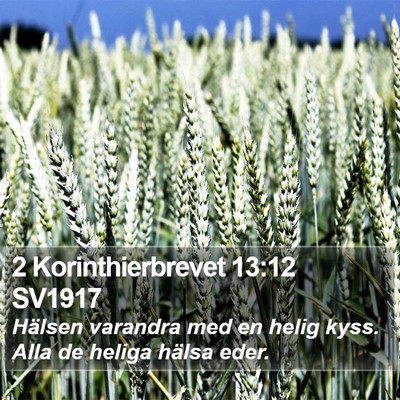 2 Korinthierbrevet 13:12 SV1917 Bible Verse Image
