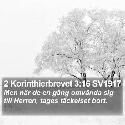 2 Korinthierbrevet 3:16 SV1917 Bible Verse Image