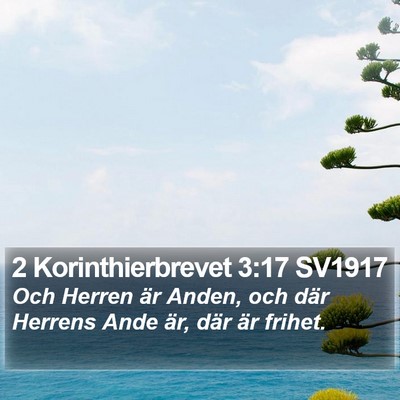 2 Korinthierbrevet 3:17 SV1917 Bible Verse Image