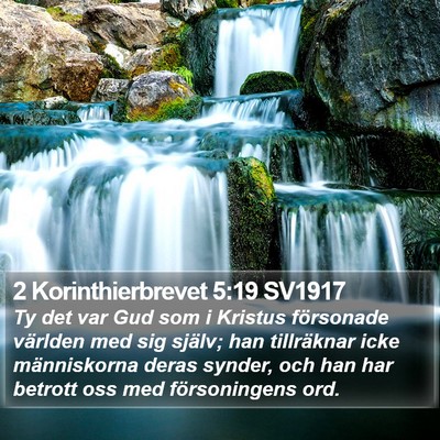 2 Korinthierbrevet 5:19 SV1917 Bible Verse Image