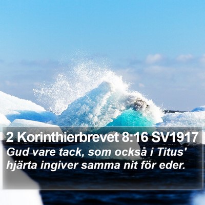 2 Korinthierbrevet 8:16 SV1917 Bible Verse Image