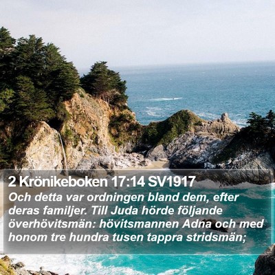 2 Krönikeboken 17:14 SV1917 Bible Verse Image