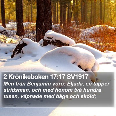 2 Krönikeboken 17:17 SV1917 Bible Verse Image