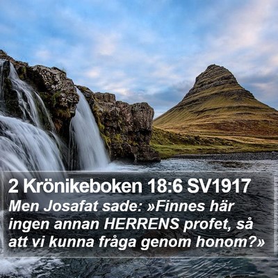 2 Krönikeboken 18:6 SV1917 Bible Verse Image
