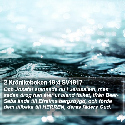 2 Krönikeboken 19:4 SV1917 Bible Verse Image