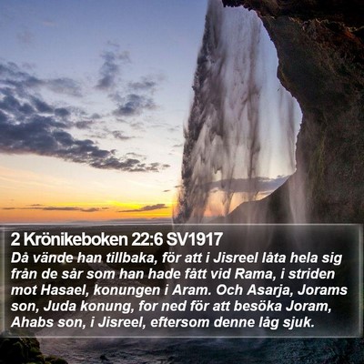 2 Krönikeboken 22:6 SV1917 Bible Verse Image