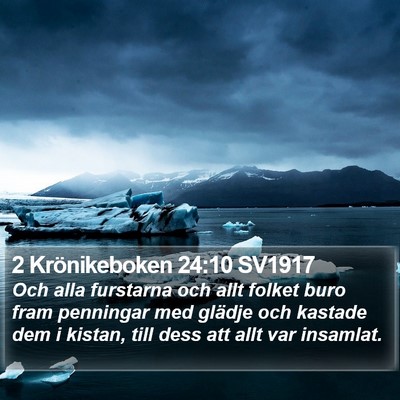 2 Krönikeboken 24:10 SV1917 Bible Verse Image