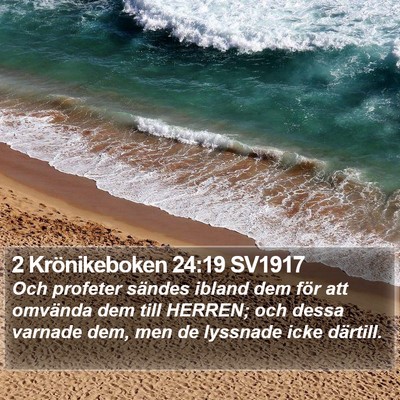 2 Krönikeboken 24:19 SV1917 Bible Verse Image