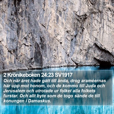 2 Krönikeboken 24:23 SV1917 Bible Verse Image