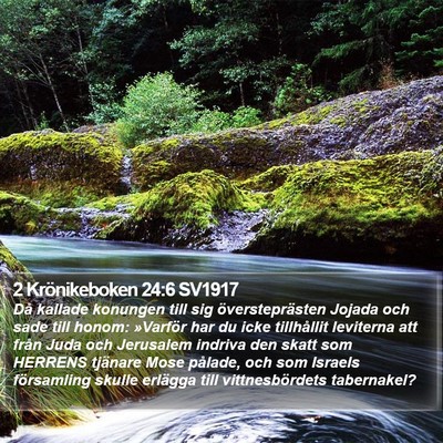 2 Krönikeboken 24:6 SV1917 Bible Verse Image