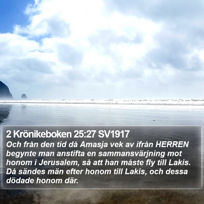 2 Krönikeboken 25:27 SV1917 Bible Verse Image