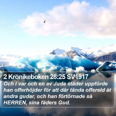 2 Krönikeboken 28:25 SV1917 Bible Verse Image