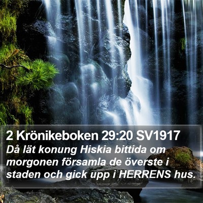 2 Krönikeboken 29:20 SV1917 Bible Verse Image
