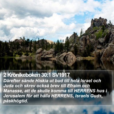 2 Krönikeboken 30:1 SV1917 Bible Verse Image