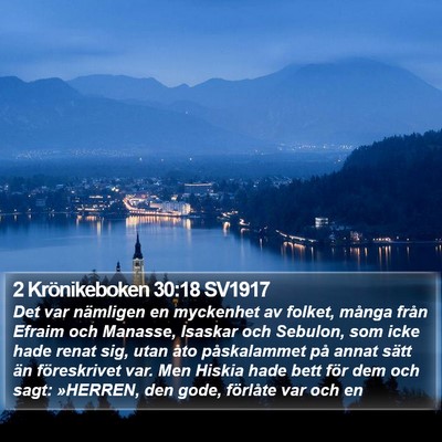 2 Krönikeboken 30:18 SV1917 Bible Verse Image