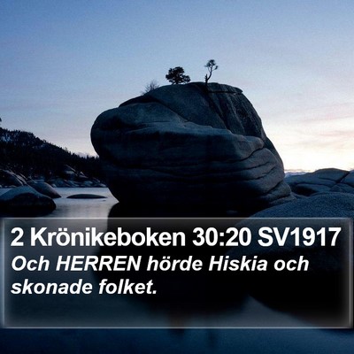 2 Krönikeboken 30:20 SV1917 Bible Verse Image