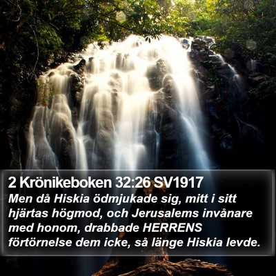 2 Krönikeboken 32:26 SV1917 Bible Verse Image