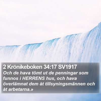 2 Krönikeboken 34:17 SV1917 Bible Verse Image