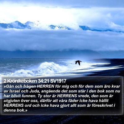 2 Krönikeboken 34:21 SV1917 Bible Verse Image