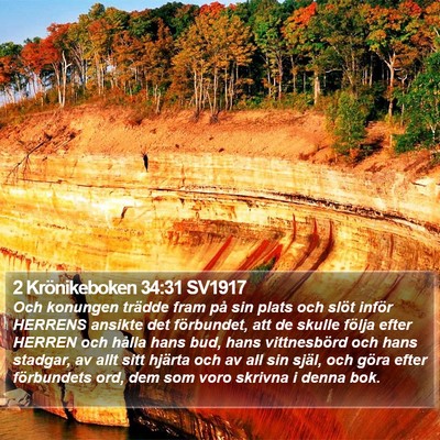 2 Krönikeboken 34:31 SV1917 Bible Verse Image