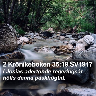 2 Krönikeboken 35:19 SV1917 Bible Verse Image