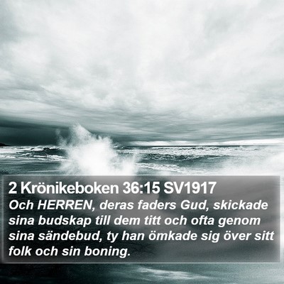2 Krönikeboken 36:15 SV1917 Bible Verse Image