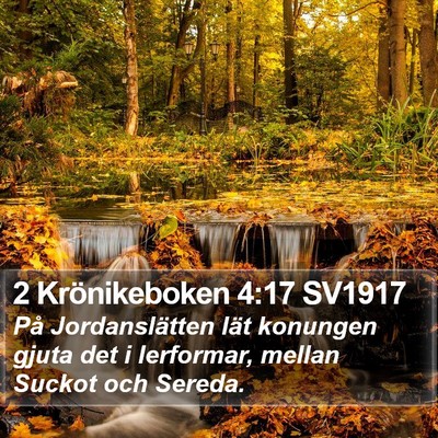 2 Krönikeboken 4:17 SV1917 Bible Verse Image