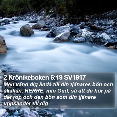 2 Krönikeboken 6:19 SV1917 Bible Verse Image