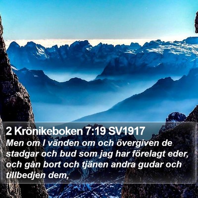 2 Krönikeboken 7:19 SV1917 Bible Verse Image