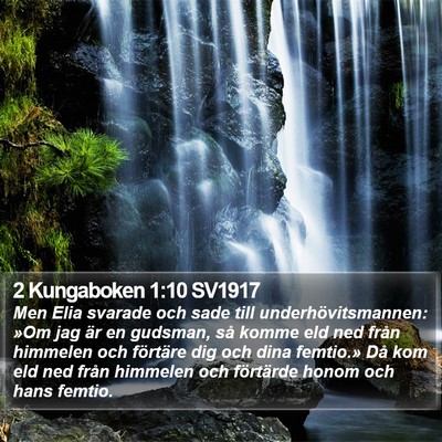 2 Kungaboken 1:10 SV1917 Bible Verse Image