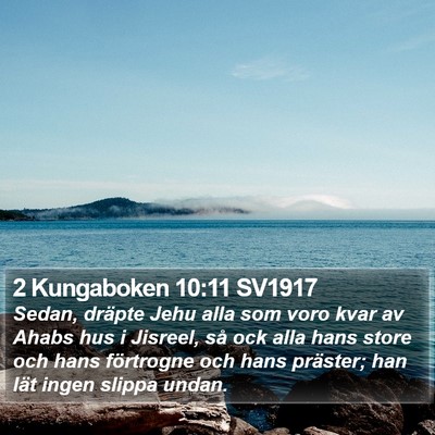 2 Kungaboken 10:11 SV1917 Bible Verse Image