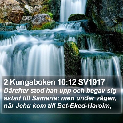 2 Kungaboken 10:12 SV1917 Bible Verse Image