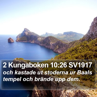 2 Kungaboken 10:26 SV1917 Bible Verse Image