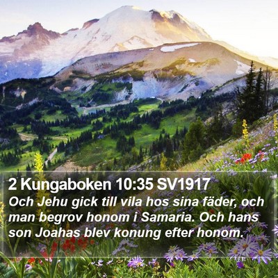 2 Kungaboken 10:35 SV1917 Bible Verse Image
