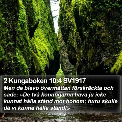 2 Kungaboken 10:4 SV1917 Bible Verse Image