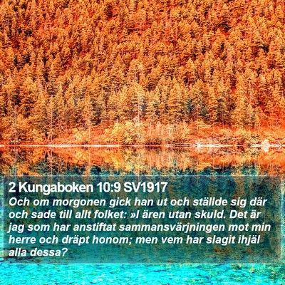 2 Kungaboken 10:9 SV1917 Bible Verse Image