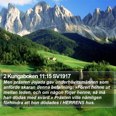 2 Kungaboken 11:15 SV1917 Bible Verse Image