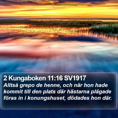 2 Kungaboken 11:16 SV1917 Bible Verse Image