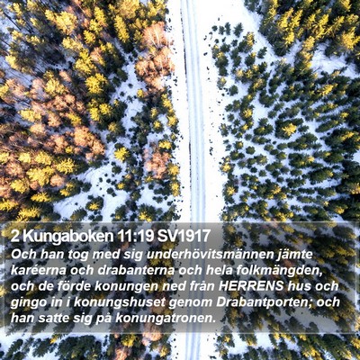 2 Kungaboken 11:19 SV1917 Bible Verse Image