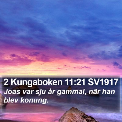 2 Kungaboken 11:21 SV1917 Bible Verse Image